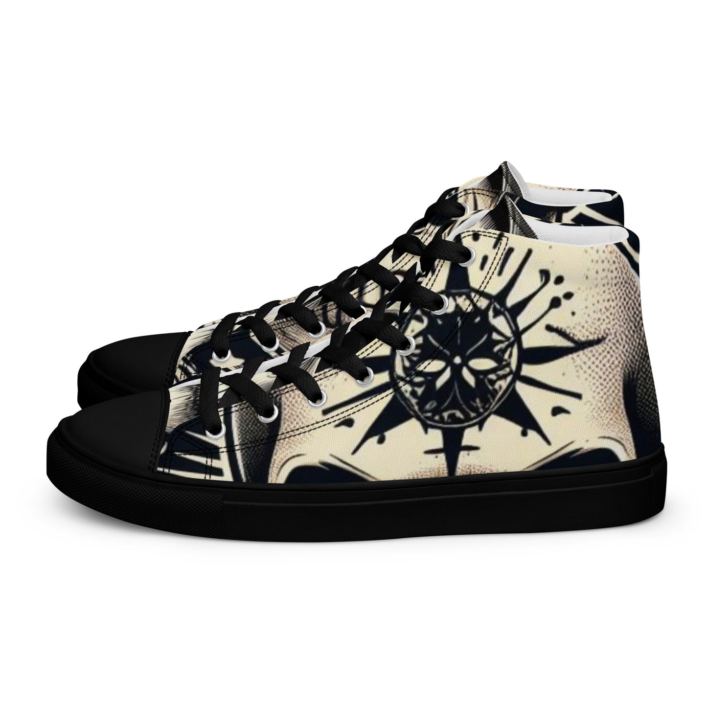 Men’s high top canvas shoes