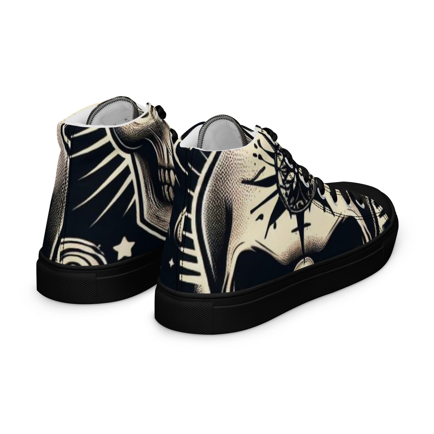 Men’s high top canvas shoes