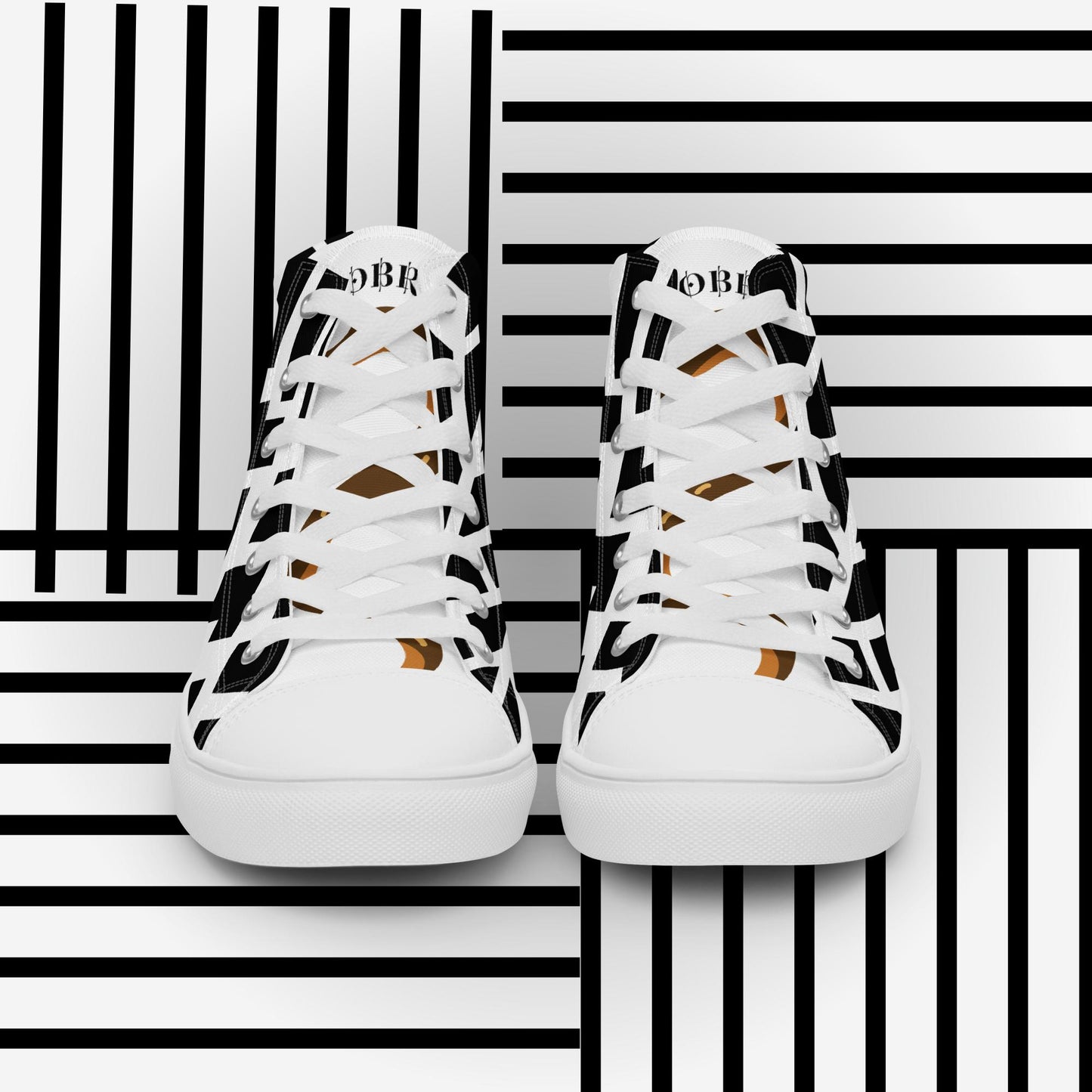 Men’s high top canvas shoes