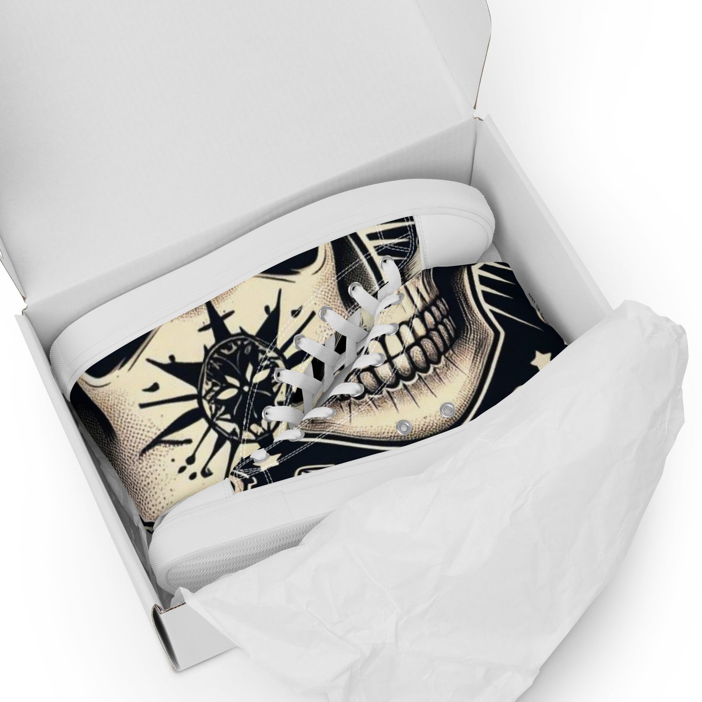 Men’s high top canvas shoes