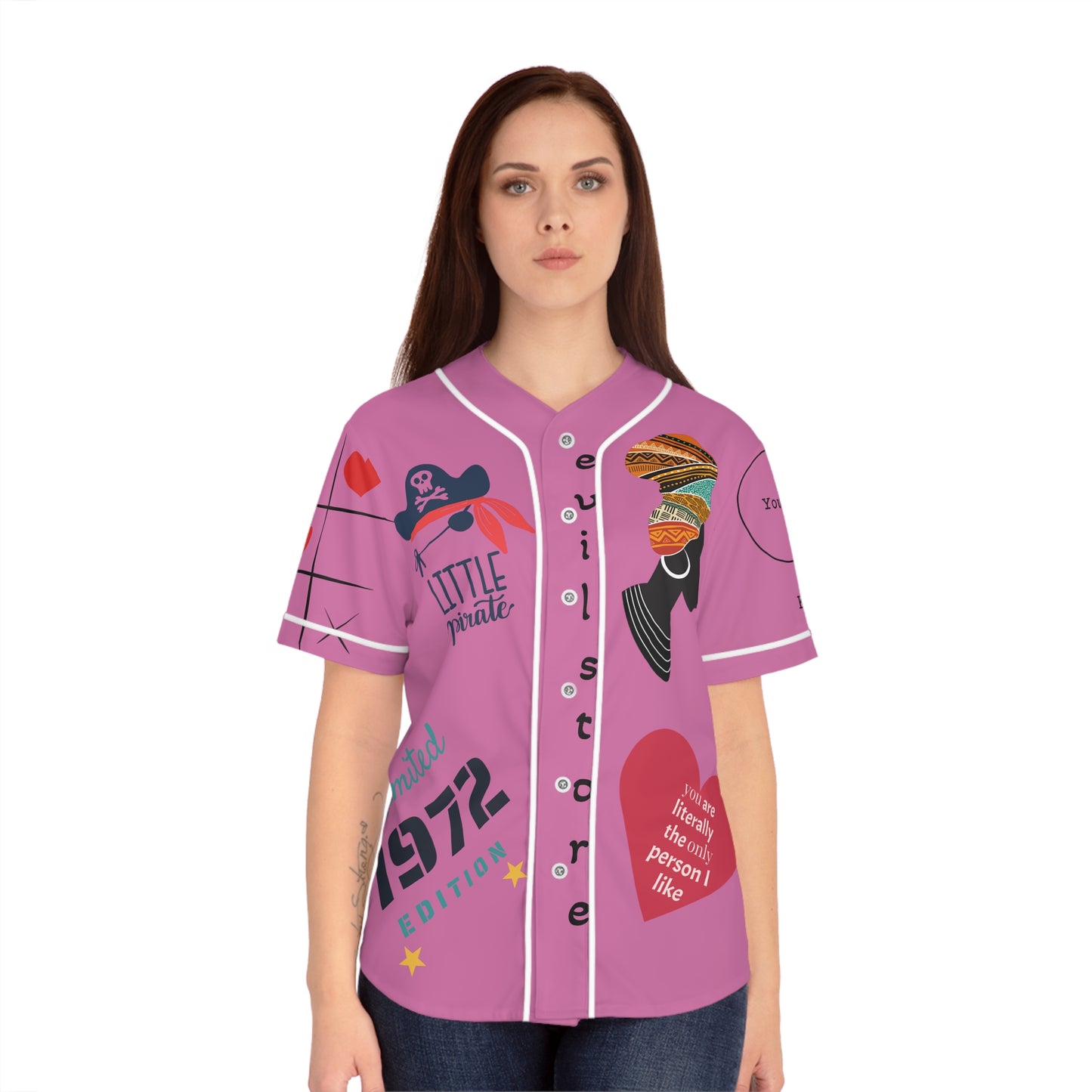 Women's Baseball Jersey (AOP)