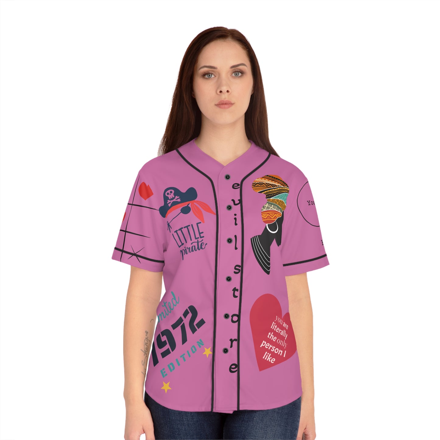 Women's Baseball Jersey (AOP)