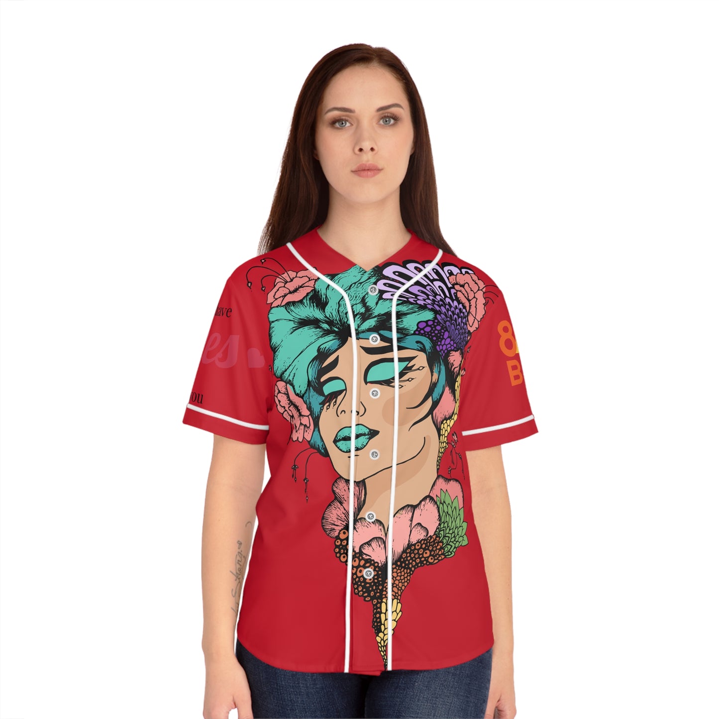 Women's Baseball Jersey (AOP)