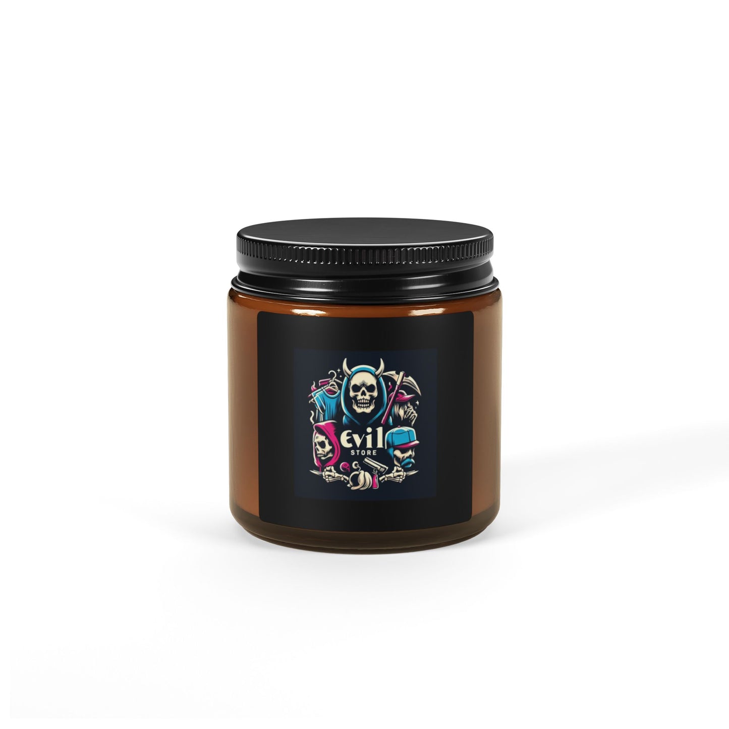 Scented Soy Candle (Multi-Size, Amber Jar)