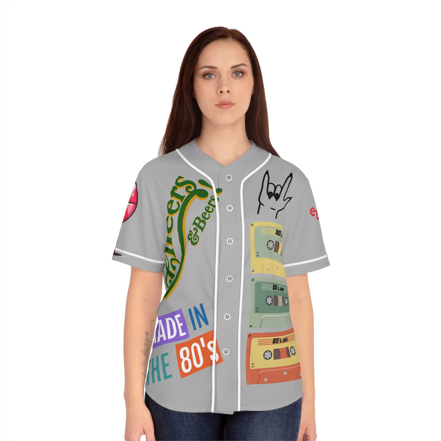 Women's Baseball Jersey (AOP)