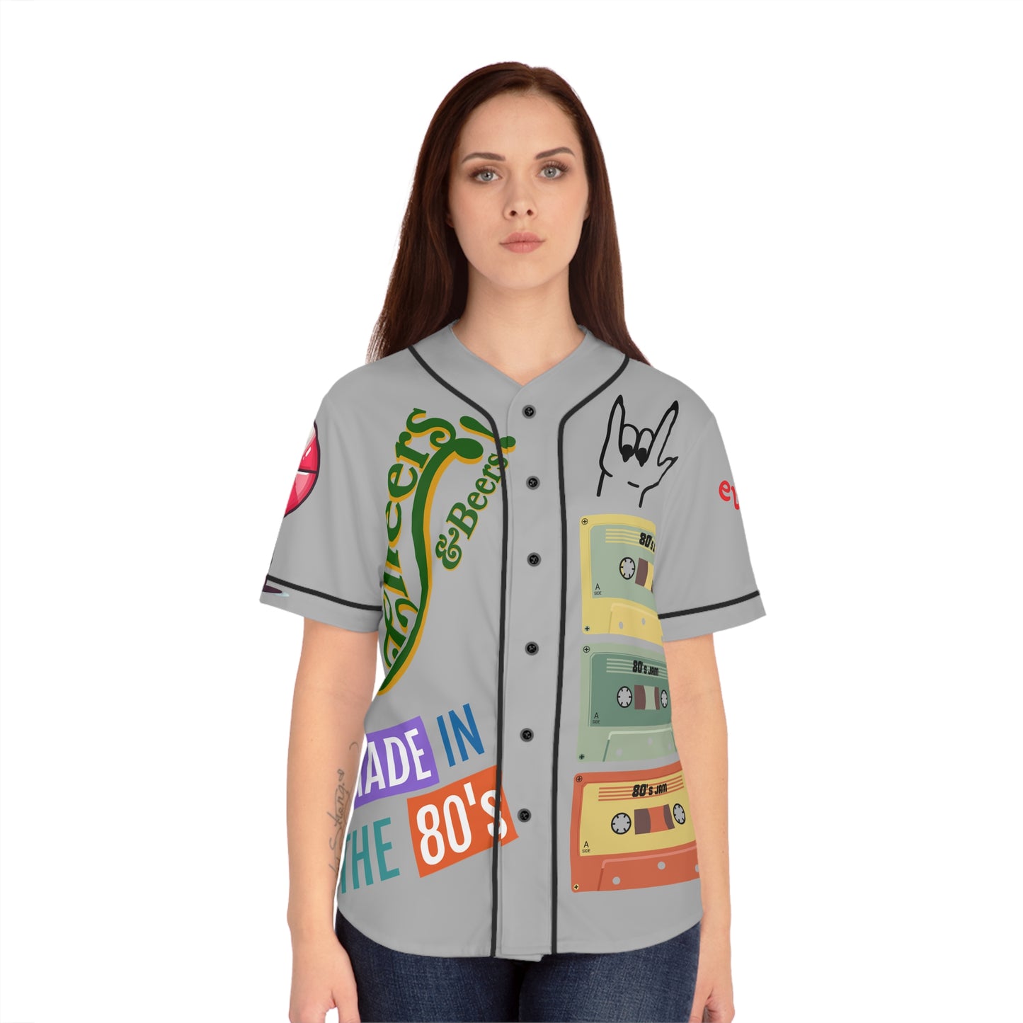 Women's Baseball Jersey (AOP)