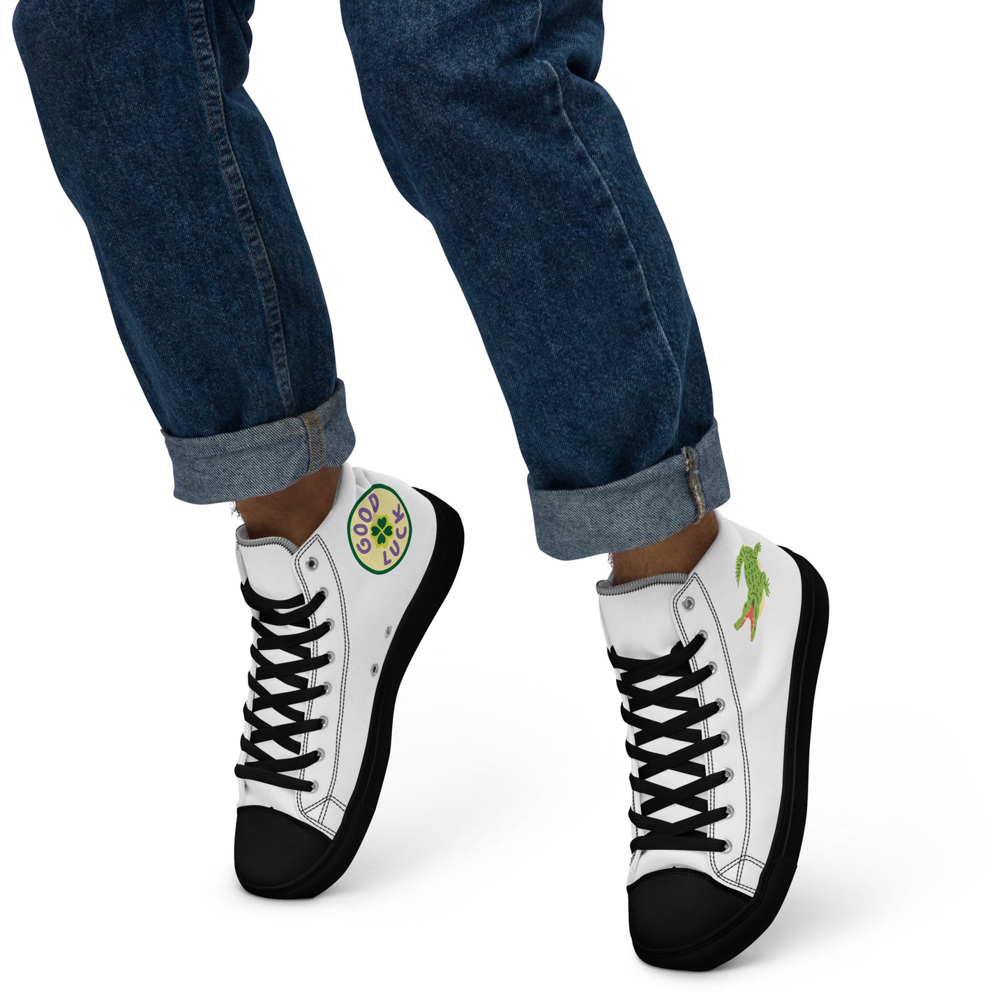 Men’s high top canvas shoes