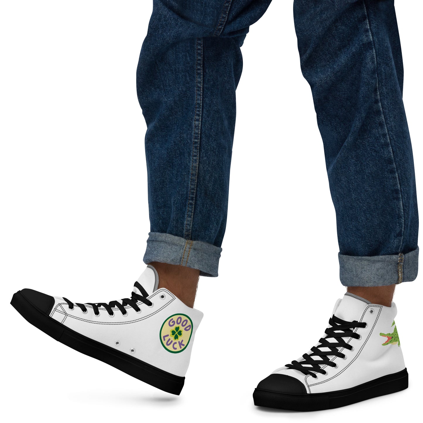 Men’s high top canvas shoes