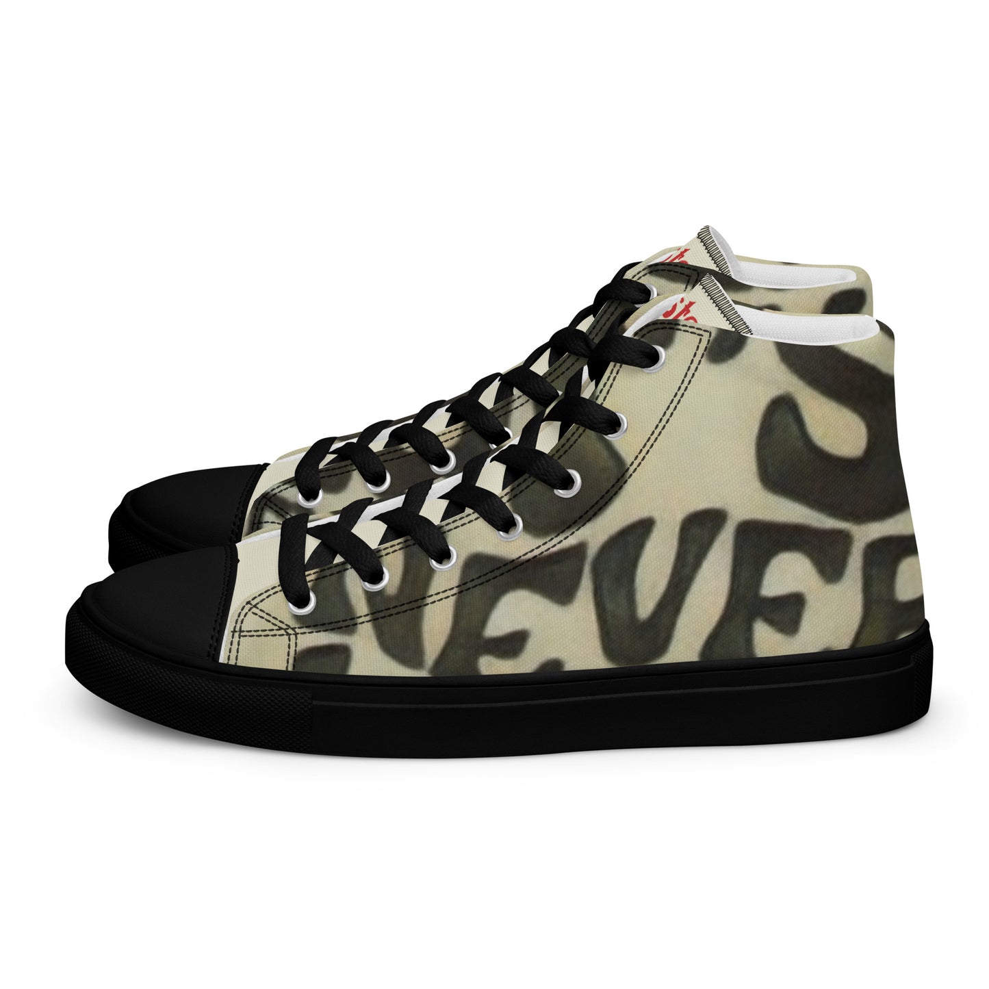 Men’s high top canvas shoes