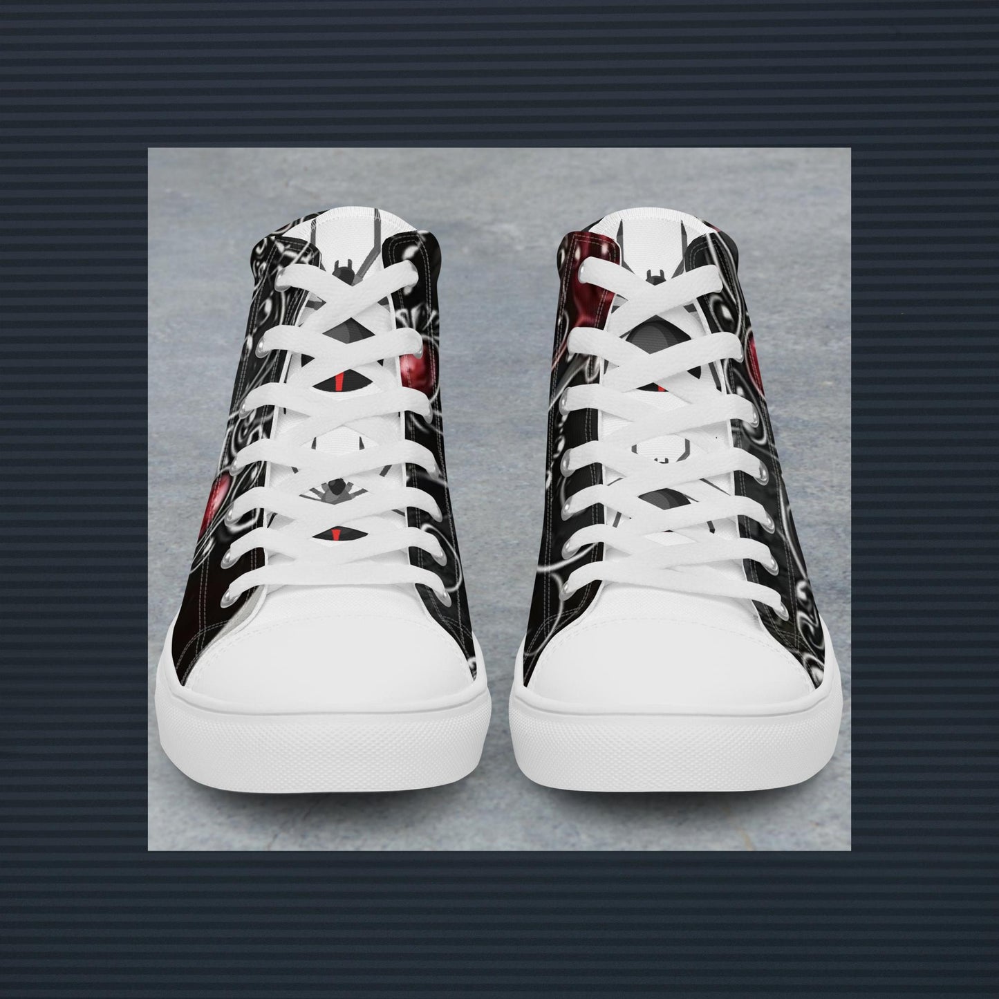 Men’s high top canvas shoes