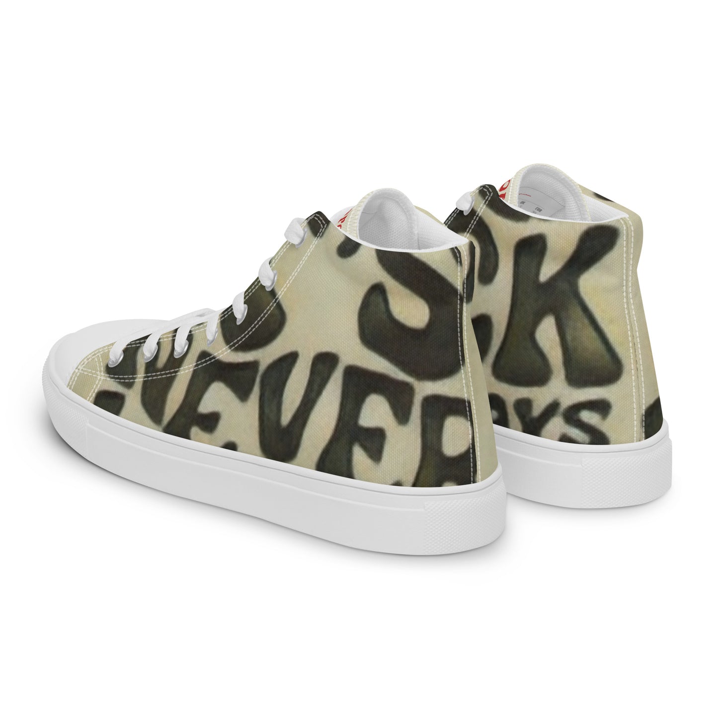 Men’s high top canvas shoes