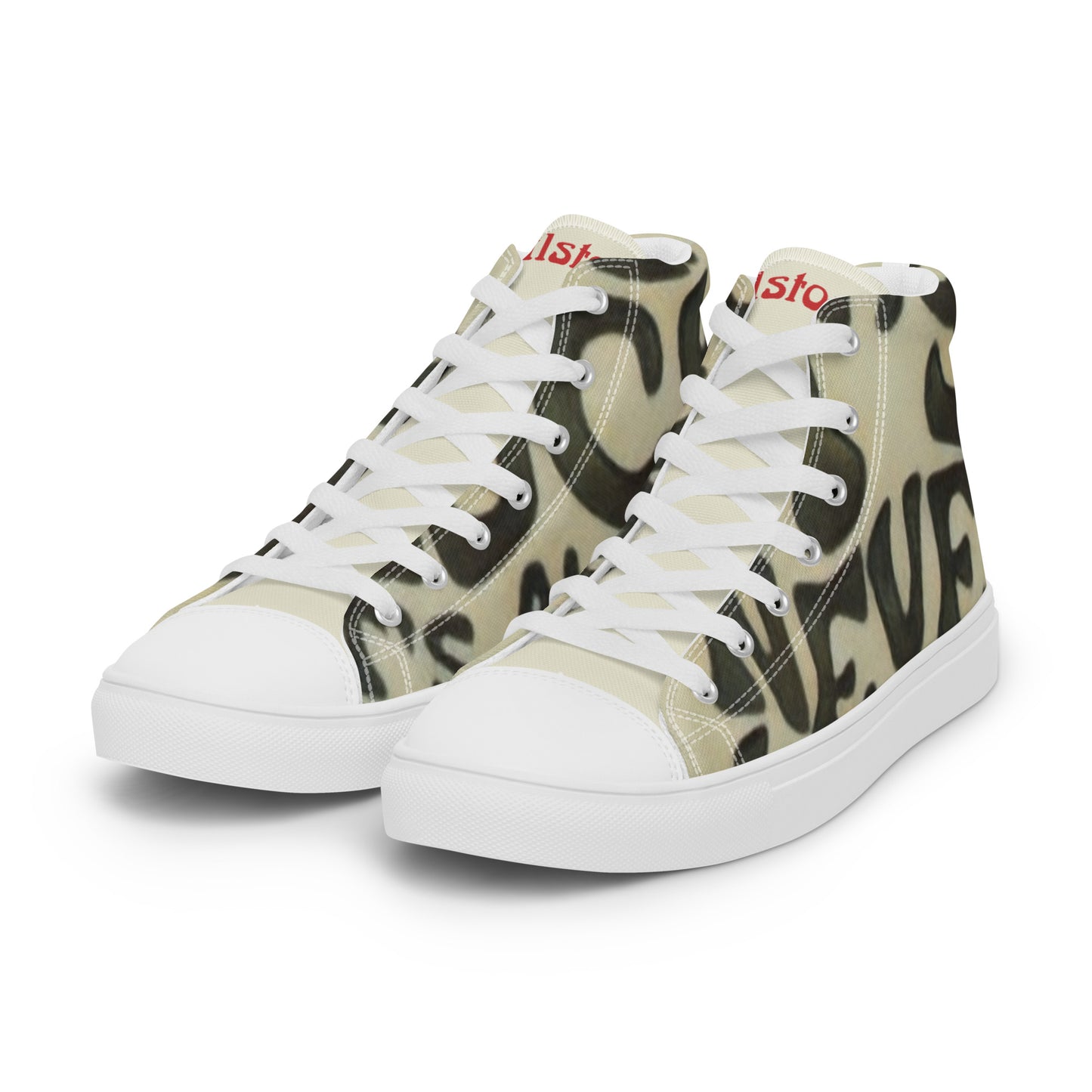 Men’s high top canvas shoes