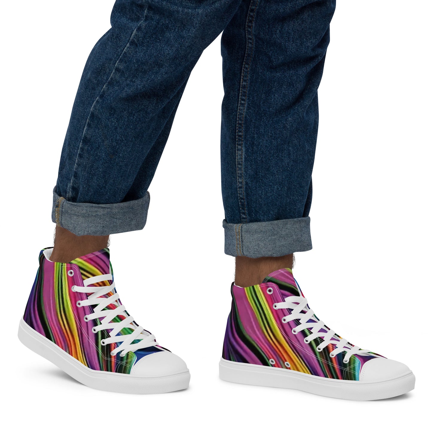 Men’s high top canvas shoes