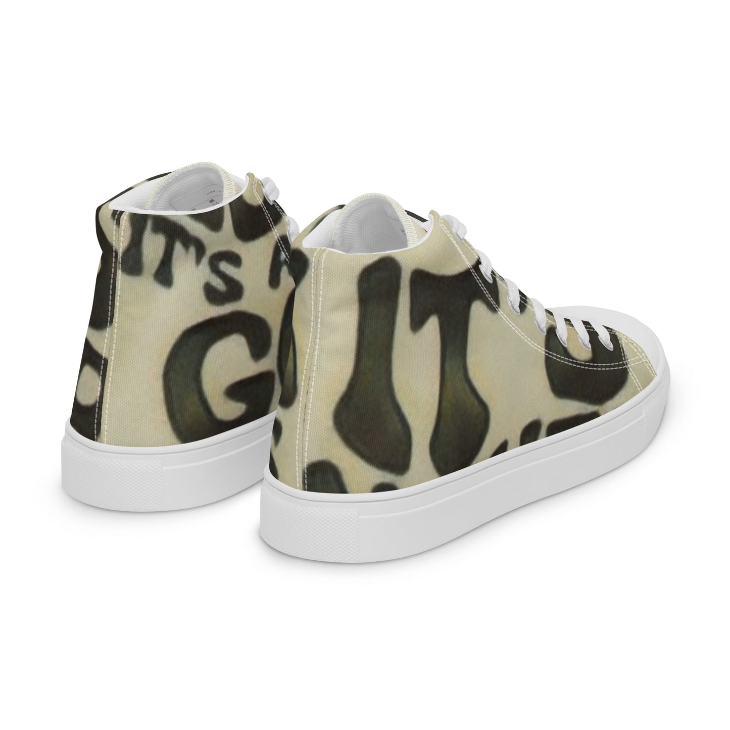 Men’s high top canvas shoes