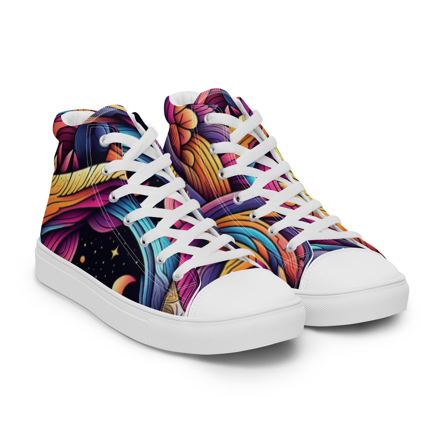 Men’s high top canvas shoes