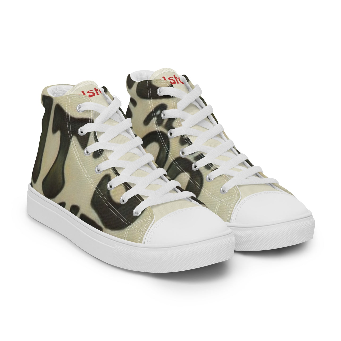 Men’s high top canvas shoes