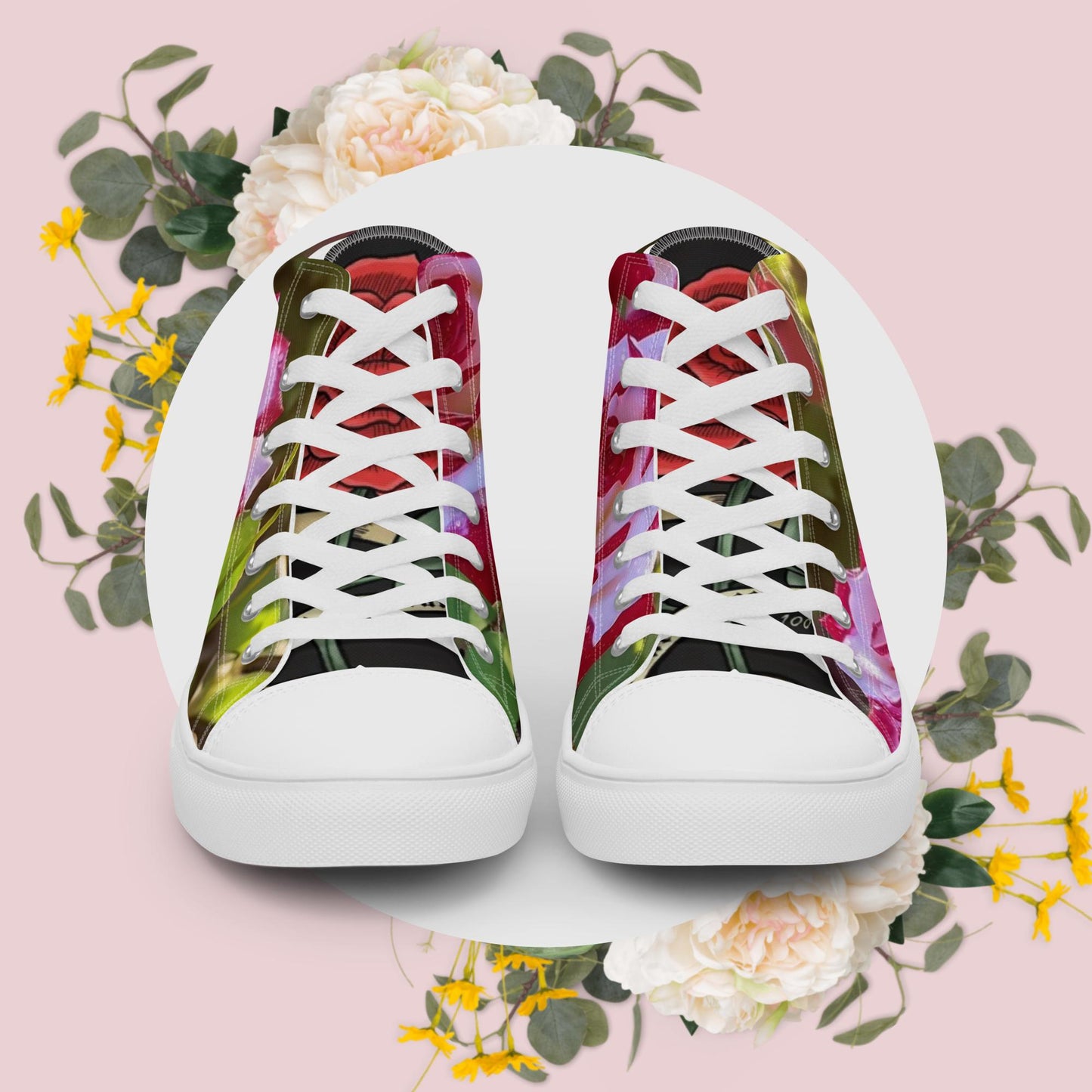 Women’s high top canvas shoes